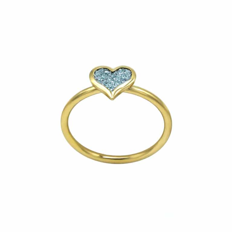 Gold Ring Osmium Herz